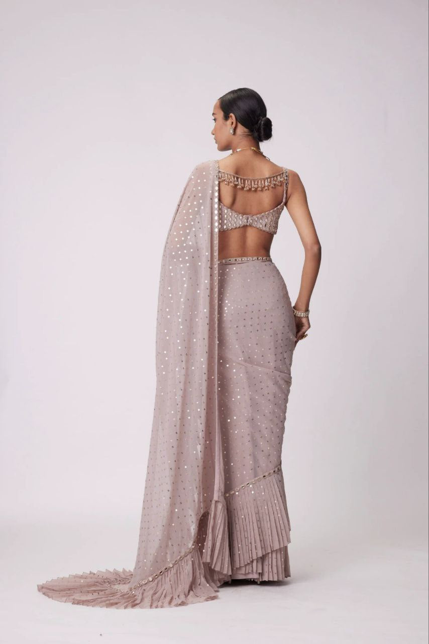 Bollywood  style Ruffle Saree