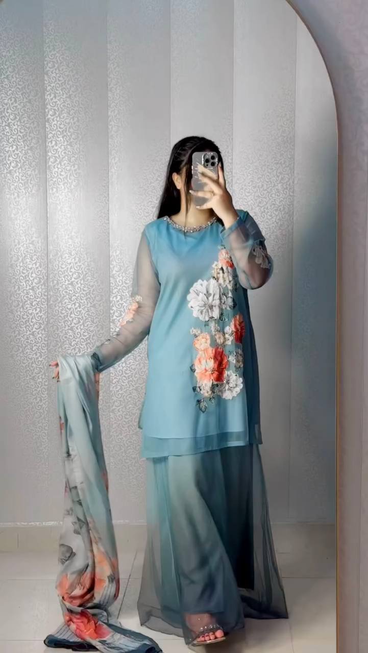 Ethnic Kurti plazo